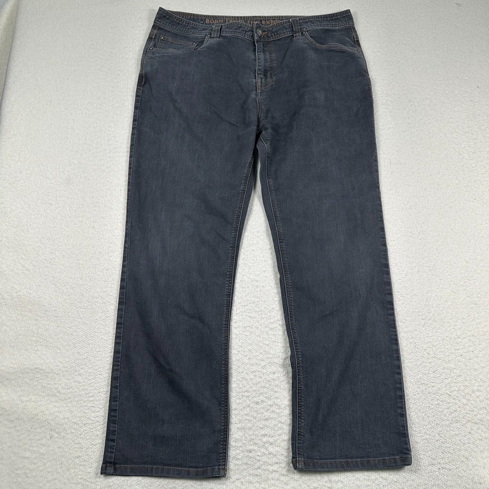 Prana‎ Bridger Jeans Mens 38x29 Slim Fit Straight Stretch Outdoors Hiking Gray